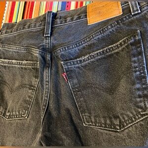 Middy straight faded black jeans.